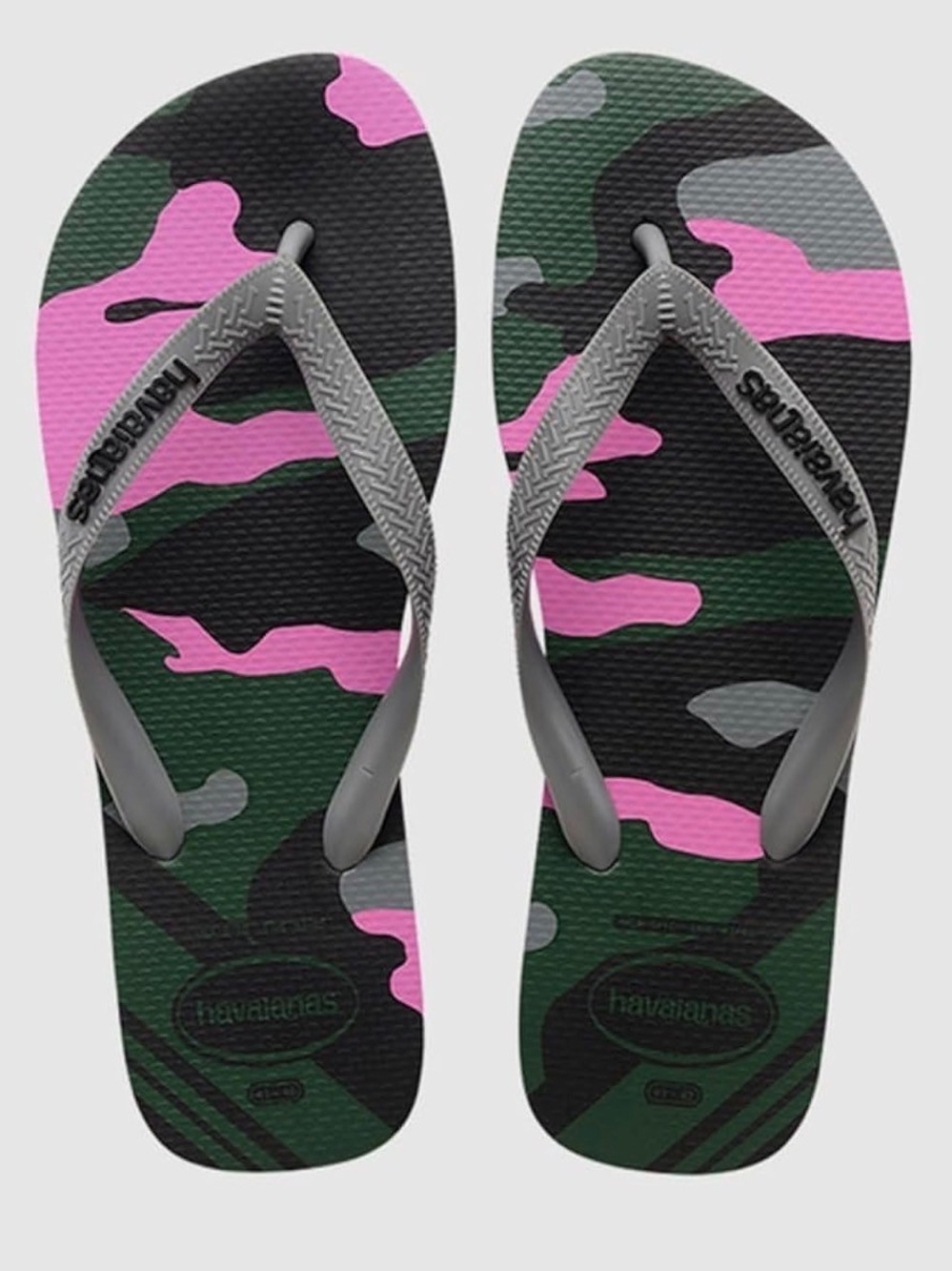 Havaianas Pink & Green Camo Flip Flops